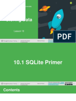 10.1 SQLite Primer