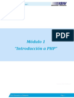 Módulo 1 - Introducción A PHP