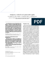 Analgesia y Sedación en La Pancreatitis Agudaa