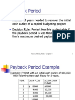 Payback Period: Keown, Martin, Petty - Chapter 9 1