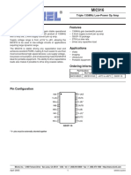 General Description Features: Triple 135Mhz Low-Power Op Amp