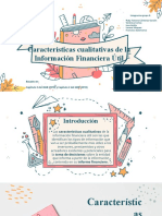 Caracteristicas cualitativas de la información financiera útil - GRUPO 6