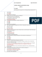 Multiple Choice Questions (MCQ) Unit: 1 Part-A: 15 Questions (Each 1 Mark)