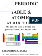 The Periodic Table: An Introduction to Atomic Structure and the Building Blocks of Matter