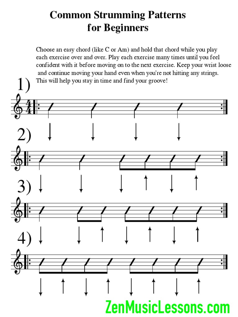 Beginner's Guide to Strumming Patterns | PDF