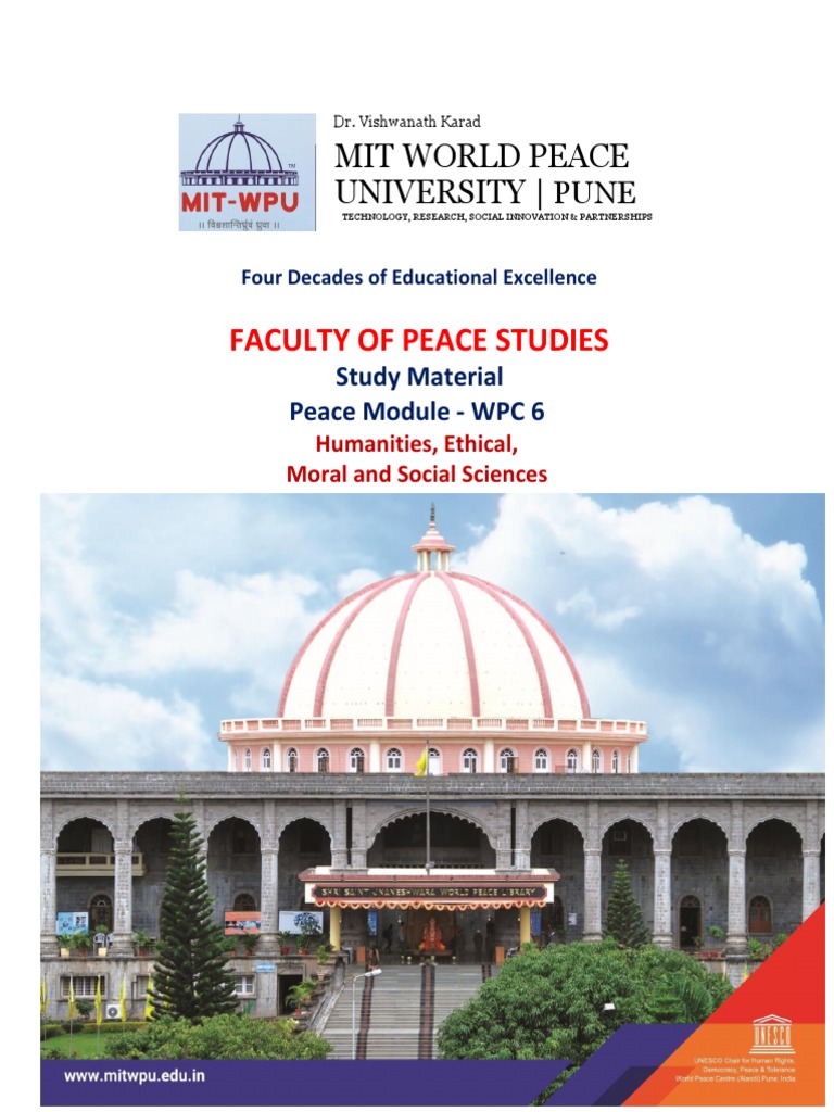 Faculty of Peace Studies: Mit World Peace University | PDF | Humanities ...