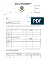 Teaching Application Form