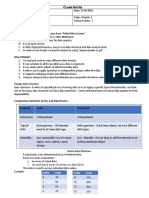 Class Notes Class: XII Date: 17-04-2021 Subject: Informatics Practices Topic: Chapter-1