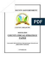 Embu County Government: COU N TY FIS C AL STR A T E GY P A PER