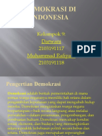 KELOMPOK 9 Demokrasi Di Indonesia