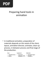 Preparing Hand Tools in Animation