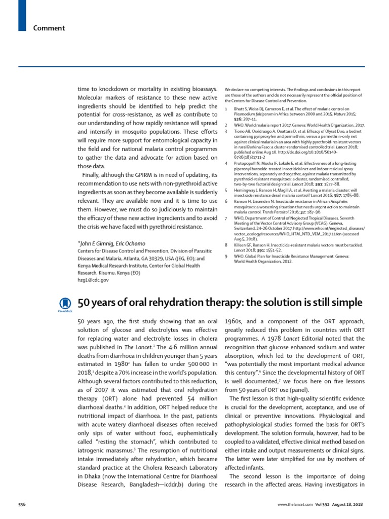 50 Years of Oral Rehydration Therapy The Solution Is Still Simple PDF