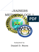 Trainers Methodology 1: Portfolio