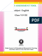 Graded Assessment Tool English For Class 6 To 8 Delhi Board