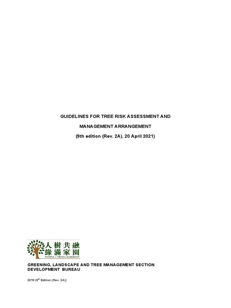 TRAM Guidelines for Tree Risk Management | PDF | Risk Assessment | Trees