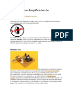 Construya Un Amplificador de Audífonos