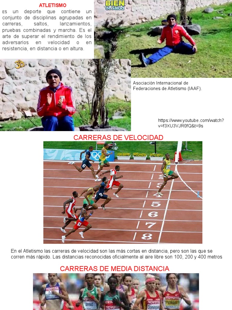 Tipos de Carreras en Atletismo | PDF | Deporte del atletismo | Aficiones