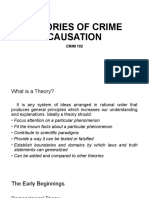 Theories of Crime Causation: CRIM 102