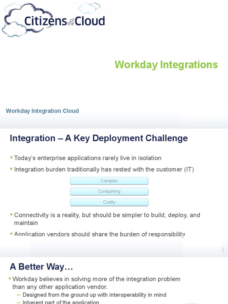 Workday Integration Overview | PDF | Cloud Computing | File Transfer ...