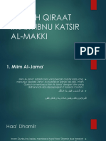 Kaidah Qiraat Imam Ibnu Katsir Al-Makki