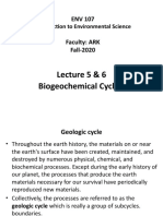Lecture 5 & 6 Biogeochemical Cycles: Introduction To Environmental Science