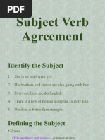 Subject Verb Agreement