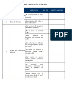 Inpeccion de Verificacion Tabajos en Techos