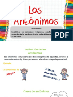 Identificar antónimos en actividades