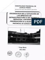 Diagnostico de La Situacion de Las Brechas de Inf. o de Acceso a Servicios, Criterios de Priorizacion de La Mplp