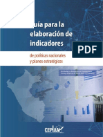 Guía Para La Elaboración de Indicadores de Políticas Nacionales y Planes Estratégicos - CEPLAN