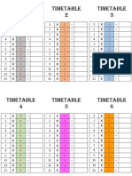 Timetable Exercise