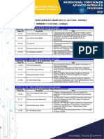 ISAMP 2021 List Online Presentation Schedule