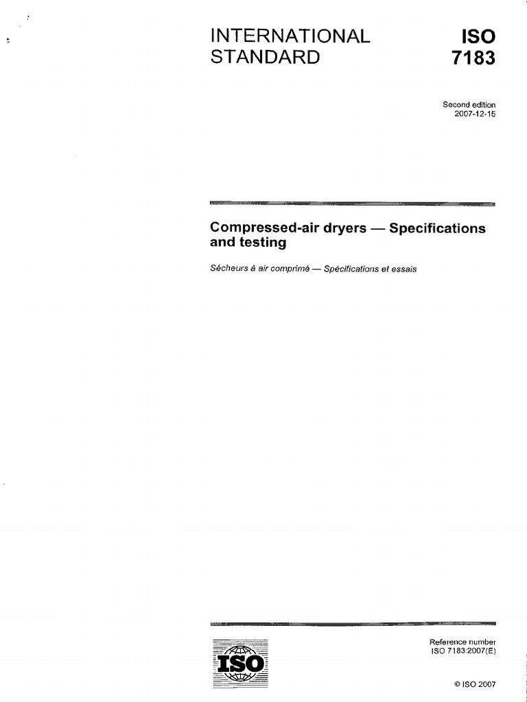 Iso 7183-2007 | PDF