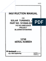 Kato Solar Turbine Commissioning Manual