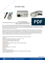Data Sheet Pce 313a Pce Instruments