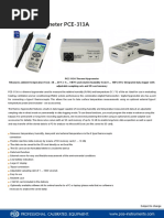 Data Sheet Pce 313a Pce Instruments