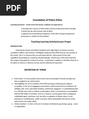 Crimsoc 5 Module 2 Pdf Police Police Officer