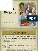 Cost of Capital Calculation