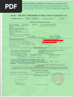 Fumigation Certificate Template Guide | PDF | Materials