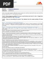 Pre-Placement Training Program: Task Sheet