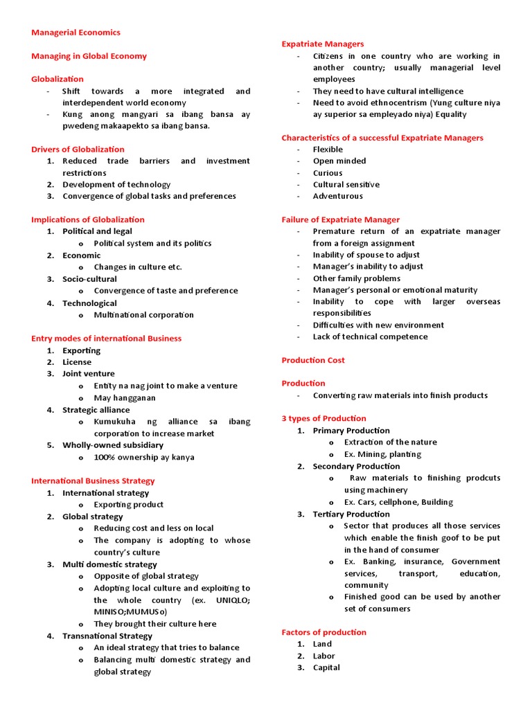 Managerial Economics Rev 2 | PDF | Oligopoly | Monopoly