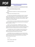 Modelo de carta de rescisão de contrato