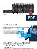 Fundamentals of Management & Information System UNIT1