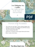 West Philippine Sea Conflict: The Conflict and Basis For The Claims of Relevant Parties