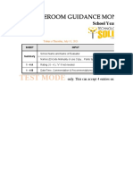 Homeroom Guidance Monitoring Tool School Level