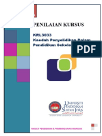 PENILAIAN KURSUS KRL 3033 MyGuru3