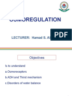 Osmoregulation: Lecturer: Hamad S. Ali