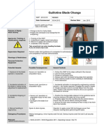 Guillotine Blade Change: Take Exceptional Care When Handling The Blade. If You Are Unsure Stop & Ask