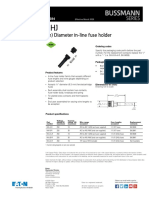 Eaton Hhi HHJ in Line Fuse Holder Data Sheet