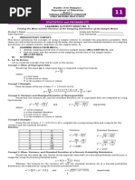 LAS 5 Statistics and Probability